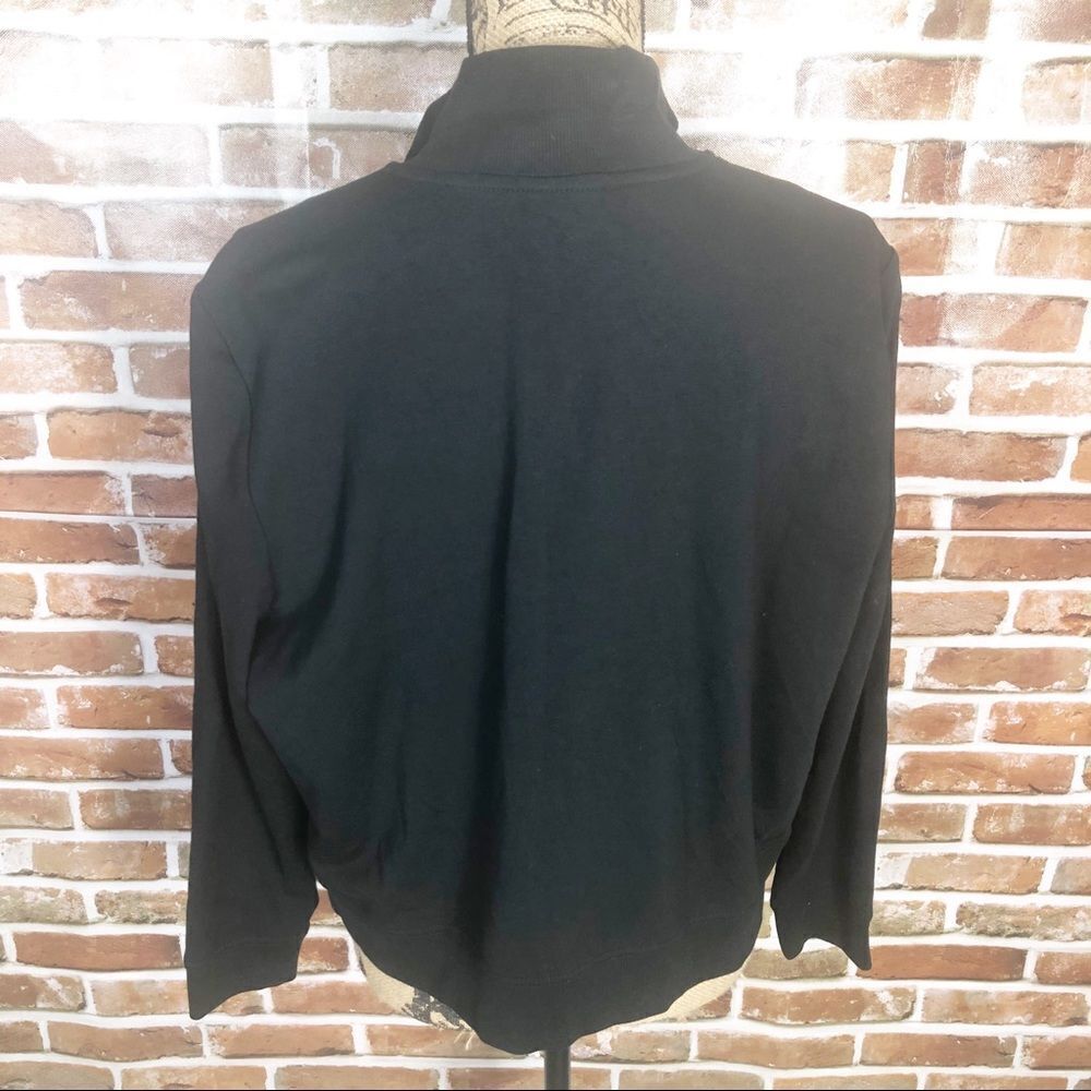 Ruby Rd. Black Studded Zip Up Women’s Jacket Coat - Picture 2 of 9